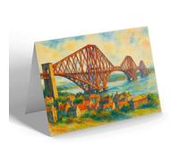 NOTELET - The Forth Bridge (d) - Vintage Art Style