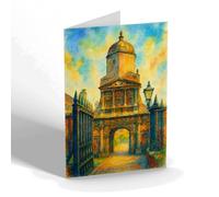 NOTELET - The Gate of Honour, Caius College - Vintage Art Style