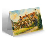 NOTELET - The Golden Hind Cafe, Hindhead (b) - Vintage Art Style