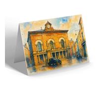 NOTELET - The Guildhall, Carmarthen - Vintage Art Style