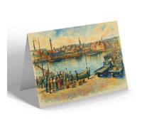 NOTELET - The Harbour, Arbroath - Vintage Art Style