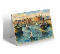 NOTELET - The Harbour, S.S. Frenchman, Bridlington - Vintage Art Style