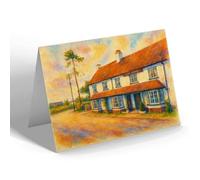 NOTELET - The Hare & Hounds, Sidbury - Vintage Art Style