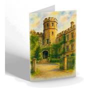 NOTELET - The Headmaster's House, Rugby - Vintage Art Style