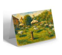 NOTELET - The Hollies Tea Gardens, Godshill (b) - Vintage Art Style