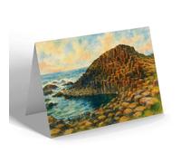 NOTELET - The Honeycomb, Giant's Causeway - Vintage Art Style