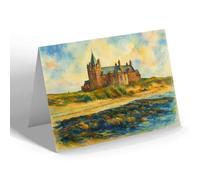 NOTELET - The Hotel from the Pier, John O'Groats - Vintage Art Style