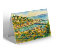NOTELET - The Inner Harbour & Vane Hill, Torquay - Vintage Art Style