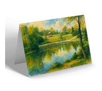NOTELET - The Lake, Bold Venture, Darwen - Vintage Art Style