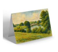 NOTELET - The Lake & Bridge, Blenheim Palace - Vintage Art Style
