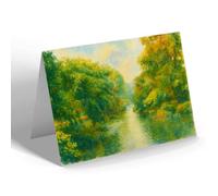 NOTELET - The Lake, Upper Park, Birkenhead - Vintage Art Style