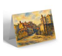 NOTELET - The Landing, Robin Hood's Bay - Vintage Art Style