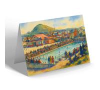 NOTELET - The Law from Swimming Pool, North Berwick - Vintage Art Style