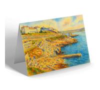 NOTELET - The Lido & Aquarium, Plymouth - Vintage Art Style