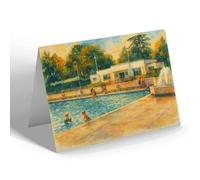 NOTELET - The Lido, Droitwich (b) - Vintage Art Style