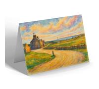 NOTELET - The Links & Hoy Lighthouse, Stromness - Vintage Art Style