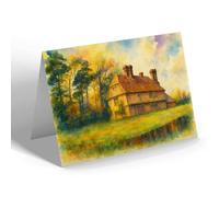 NOTELET - The Little Manor, Hurstmonceux Castle - Vintage Art Style