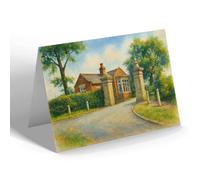 NOTELET - The Lodge, Heskin Hall, Heskin - Vintage Art Style