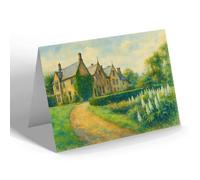 NOTELET - The Lodge, High Etherley - Vintage Art Style