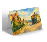 NOTELET - The Low Way, Bramham - Vintage Art Style