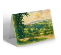 NOTELET - The Malverns from the Downs, Bringsty - Vintage Art Style
