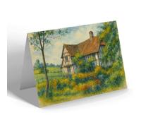 NOTELET - The Manor House, Flatford - Vintage Art Style