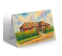 NOTELET - The Miners' Welfare Institute, Bagworth - Vintage Art Style