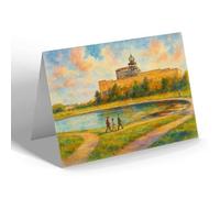 NOTELET - The Model Yacht Pond, Littlehampton - Vintage Art Style