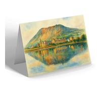 NOTELET - The Mountain from Yacht Pond, Llanfairfechan - Vintage Art Style