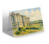 NOTELET - The National Library of Wales, Aberystwyth - Vintage Art Style