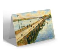 NOTELET - The North Pier, Padstow - Vintage Art Style