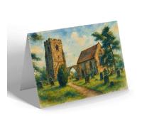 NOTELET - The Old Chancel, Rugeley - Vintage Art Style