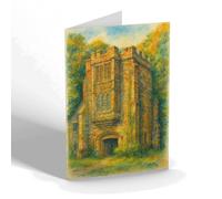 NOTELET - The Old Gateway, Cerne Abbas - Vintage Art Style