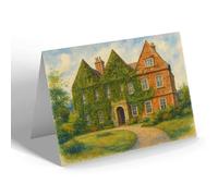 NOTELET - The Old Hall, Asfordby - Vintage Art Style