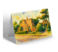 NOTELET - The Old Lodge Cafe, Worlebury - Vintage Art Style