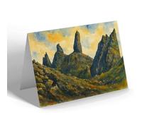 NOTELET - The Old Man of Storr, Skye - Vintage Art Style