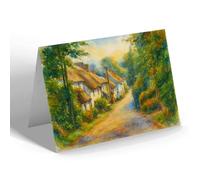 NOTELET - The Old Village, Thurlestone - Vintage Art Style