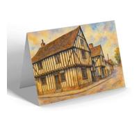 NOTELET - The Old Wool Hall, Lavenham - Vintage Art Style