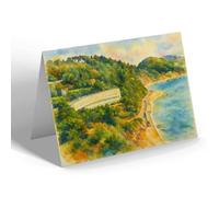 NOTELET - The Osborne Hotel & Meadfoot Beach, Torquay - Vintage Art Style