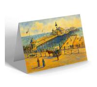 NOTELET - The Palace Pier, Brighton (b) - Vintage Art Style