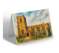 NOTELET - The Parish Church, Alnwick - Vintage Art Style