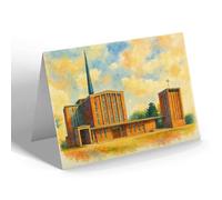 NOTELET - The Parish Church Of St Paul, Harlow - Vintage Art Style