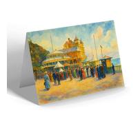 NOTELET - The Pier Entrance, Llandudno - Vintage Art Style