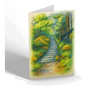 NOTELET - The Pilgrims Walk, St Margaret's Bay - Vintage Art Style