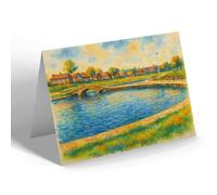 NOTELET - The Pool Batchley Estate, Redditch - Vintage Art Style