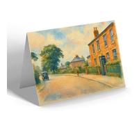 NOTELET - The Post Office, Charnock Richard - Vintage Art Style