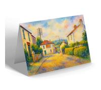 NOTELET - The Post Office, Uplyme - Vintage Art Style
