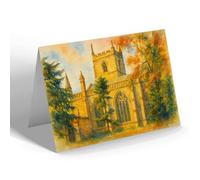 NOTELET - The Priory Church, Leominster - Vintage Art Style