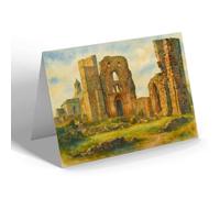 NOTELET - The Priory, Holy Island (a) - Vintage Art Style