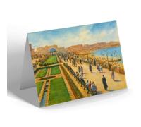 NOTELET - The Promenade & Sands, Morecambe - Vintage Art Style
